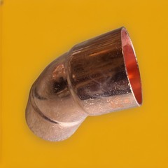 🔥1 Unit ~ Charman 1-1/2″ Copper 45° Elbow SR Sweat Solder Fittings🔥