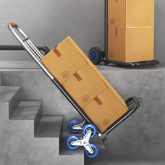 Stair Climbing Cart Heavy Duty Folding Hand Truck Dolly 460 lbs 6 Wheels + Ropes