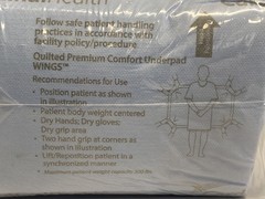 (10/Pk) CARDINAL HEALTH Wings Quilted Premium Comfort Underpads 30×36” P3036C