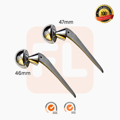 Bipolar Hip Prosthesis 2 Pcs 46-47mm Hemiarthroplasty Surgical Set 316-L Quality