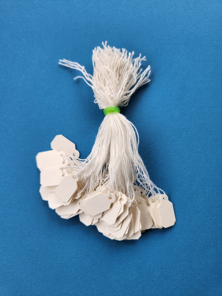 Blank White Merchandise Retail Price Tags String Strung Jewelry Small Hang Tag