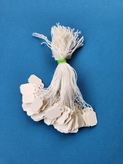 Blank White Merchandise Retail Price Tags String Strung Jewelry Small Hang Tag