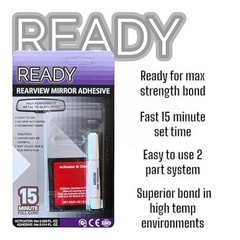 Quick-Cure Rearview Mirror Adhesive, Durable Metal & Glass Bond for All Seasons,