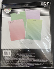 Lot of 4 The Happy Planner Big Refill Pages 40 Sheets 4 Colors per Pack