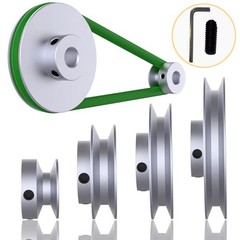 Aluminium V-Groove Pulley OD 20mm-100mm With Fixed Screw for 5mm/6mm Width Belt