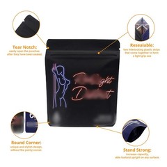 4×5” Foil Mylar Pouch | Durable Multi-Use Storage Bag | Resealable Stand Up