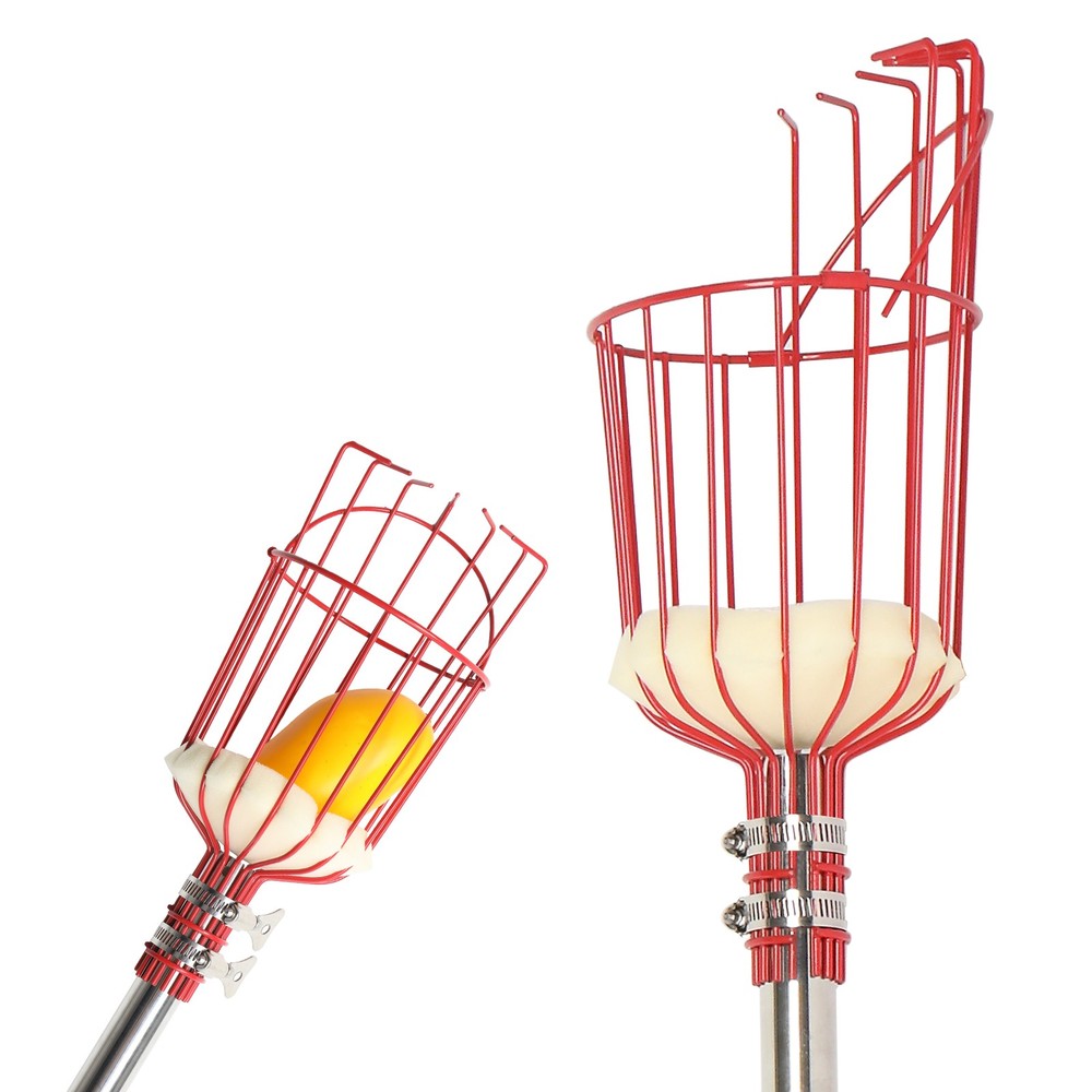 LEADZM 13FT Fruit Picker Tool, Stainless Steel Adjustable Fruit Picker