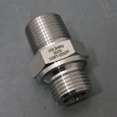 (5) USA Sealing Adapters ZUSA-PF-8773, 1/2″ NPT x BSPP, 316 Stainless Steel,