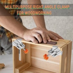 2PCS 90° Right Angle Clamp T-shaped Clamp Corner Multi Woodworking Clamping Tool