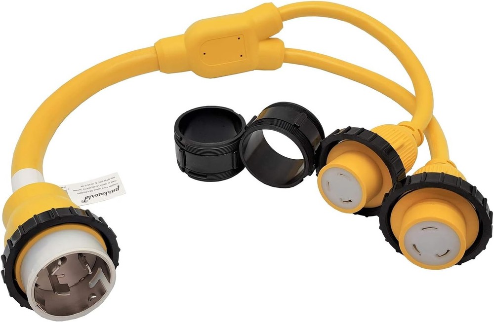 Parkworld 692026 Splitter Marine Shore Power Y Adapter SS2-50P Male 50A Plug …