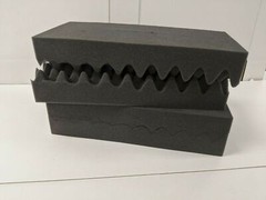LOT OF 4 Soft Eggcrate Foam Acoustic Shipping Packing Block 8.25″ x 17.5″ x 3″