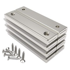 Pack of 8 Neodymium Rectangular Magnets 2.36″ x 0.53″ x 0.20″ 70 LB Pull Force