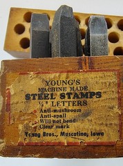 🗽YOUNG BROS. STEEL STAMPS LETTERS 1/4″ MACHINIST/ TOOLMAKER