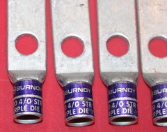 Lot of 4 BURNDY N200 Purple Die Lug 15 YA28-2N 4/0