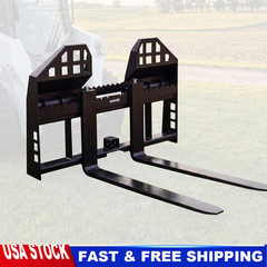 45″ Pallet Fork Frame W/48″ Blades Quick Attach Pallet Fork for Tractors 4000LBS