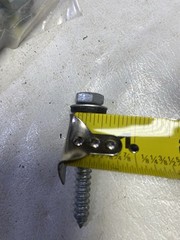 Hex 1/4”x2” Rubber Washer Head Pole Gripper Roofing Screws Galvanized Coated #10