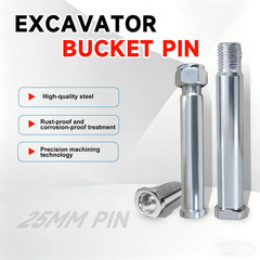 25mm Mini Excavator Pin 2Pcs Heavy Duty For Mini Digger Boom Dipper Stick Bucket