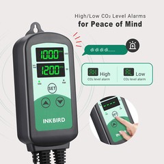 INKBIRD 6″ Duct Fans Grow Tent Ventilation Exhaust Duct Fan Temperature Humidity