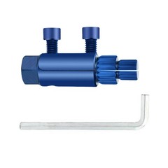 Pipe Thread Extractor compatible with wrenches due to its hexagonal design