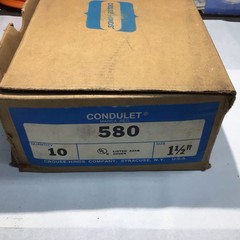 Crouse Hinds 580, 1-1/2″ Conduit Body Covers [ SOLD AS BOX OF 10 ] J-10