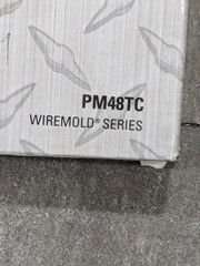 Wiremold Plugmold 4' Heavy Duty Steel 10 Outlet Powerstrip PM48TC