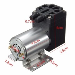 DC 12V Mini Vacuum Pump Negative Pressure Suction Pump 5L/min 65kpa With Holder