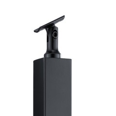 VEVOR Cable Railing Post 36x2x2in Steel Railing Post Without Holes 1-Pack Black