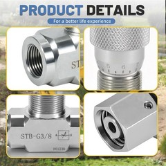 Flow Control Bidirectional Hydraulic Restrictor Valve STB-G3/8 W /L08 ConnectoyT