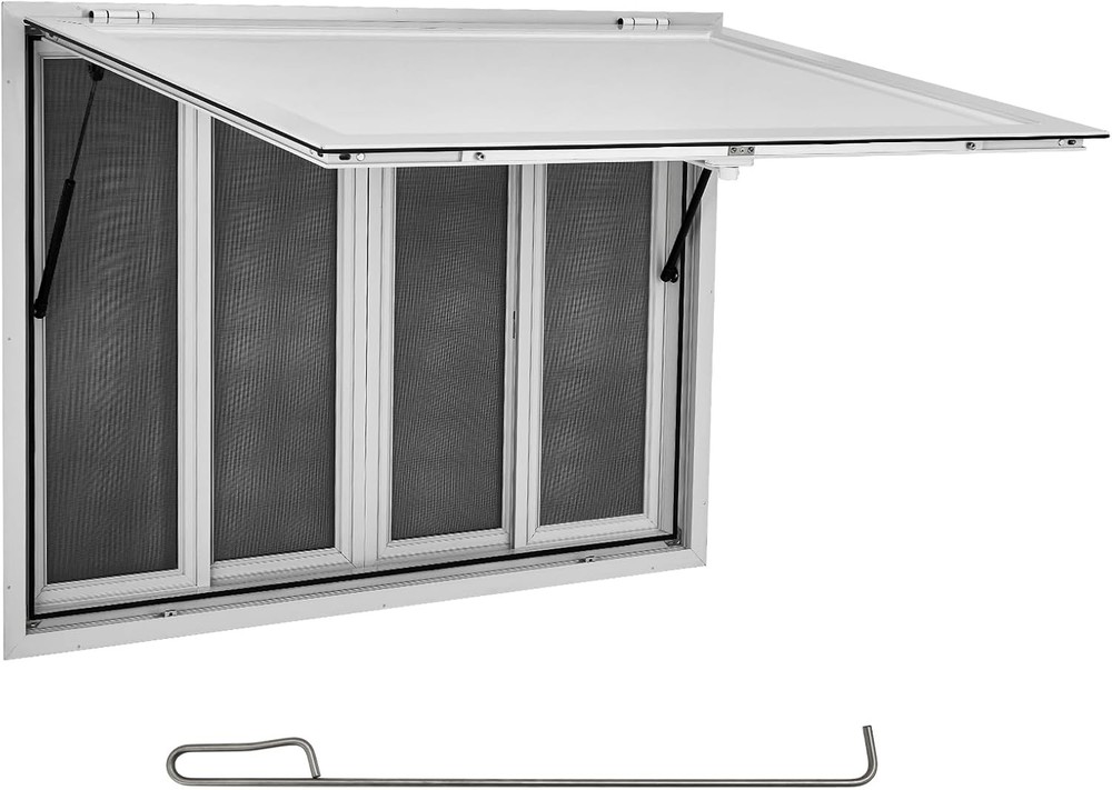 60″W x 36″H Concession Stand Serving Window Food Truck Service Awning Aluminum