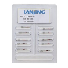 Dental Diamond Burs Z368/023F Zirconia Adjustment Football Fine Grit High Speed