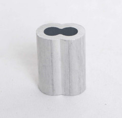 HIGOOD Aluminum Swage Sleeves for Wire Rope Dia 1/8″, Aluminum Alloy, PK 100