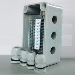 Cable Junction Box 1 in 3 out UK2.5B Din Rail Electric Connectors 80*130*70mm
