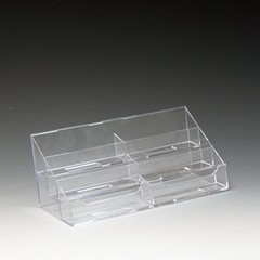 6-Pocket Clear Acrylic Counter-Top Business Card Holder