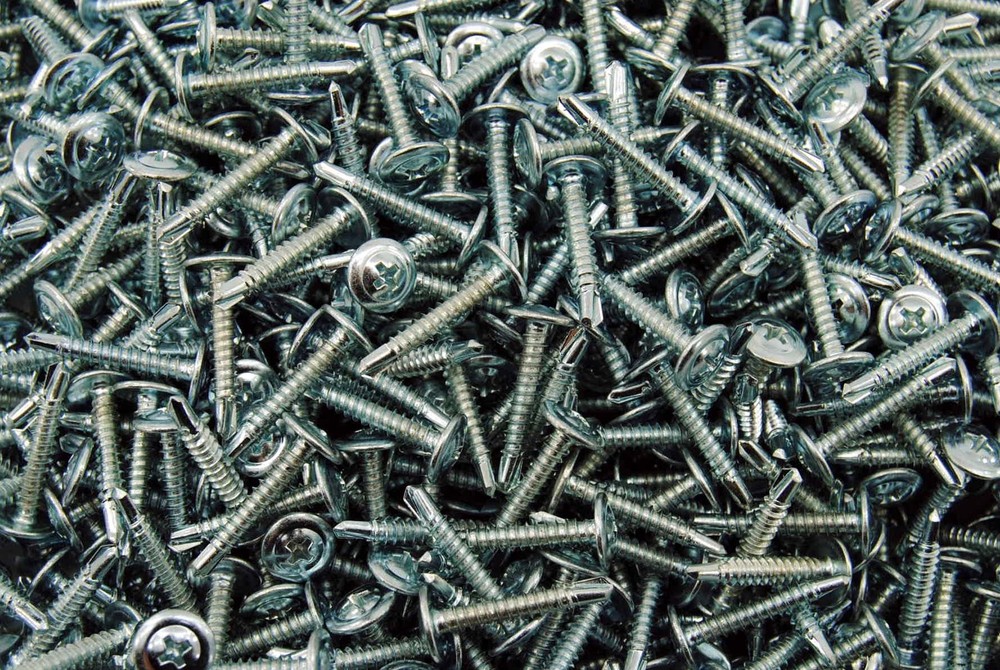 (1000) Phillips Mod Truss Head #8 x 1 Self-Drilling K-Lath Tek Screws