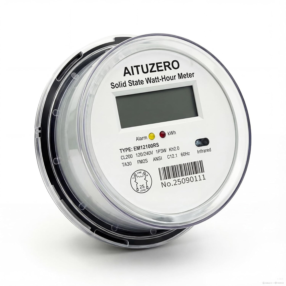 Digital RV Electric Usage Meter, 120/240V Single Phase, Electricity Usage Meter,