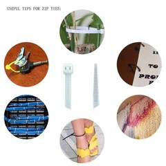 120PCS 8 Inch Zip Ties Nylon Cable Ties Multi Color Strong Durable 6 Colors
