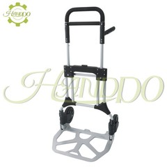 500 LB Aluminum Folding Hand Truck with Telescoping Handle with 8 inch Wheels