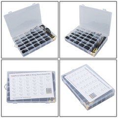 32 Size 1540 Pcs Rubber O-Ring Assortment Kit with Pick & Hook Set OD:4-50mm