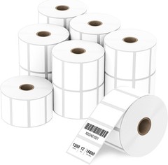 2″ x 1″ Direct Thermal Labels, 12 Rolls, 1300 Labels/Roll