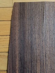 2 pieces East Indian rosewood veneer 6 1/2″ x 19 1/2″ each raw wood cracks +1pc