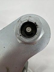 Larcaster Caster Wheel Assembly LC8651, 5×7 in Slotted Plate, Zerk Axle, L2012