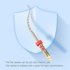 AZDENT Series E Dental Heat Activated Rotary Endo Files #17-#35 21mm/25mm Engine