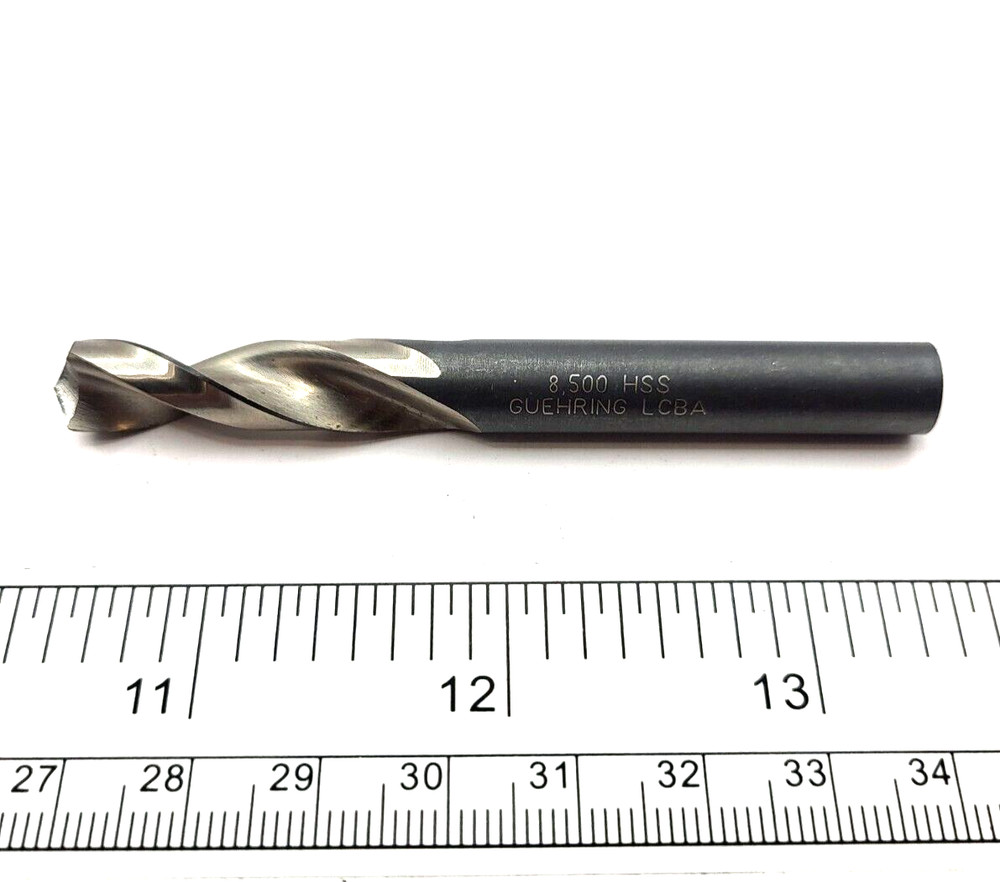 GUEHRING LCBA 8.500mm HSS Twist Drill, Screw machine length, 0195F