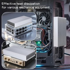 Large Aluminum Heat Sink 300x69x36mm High Power Cooling Plate 27 Fin Radiator