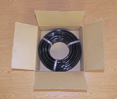 (100 ft Roll) Polyurethane Tubing ID 5/16” x OD 1/2” Black 1PBN3