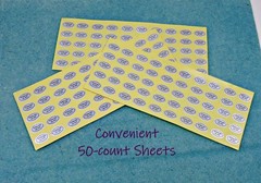 1,000 (1000) Peel Off Adhesive LABELS Oval 1/2″ x 5/16″ Marked “STERLING SILVER”