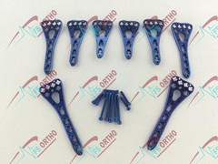 2.7mm LCP Variable Angle Distäl Radius Volar plate L/R 3Holes & Screw 81 pcs set