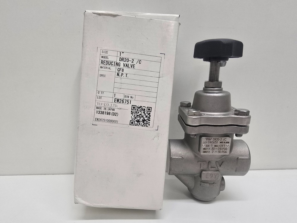 NEW IN BOX! TLV 1″ DIRECT-ACTING WATER PRESSURE REDUCING VALVE DR20-2/C