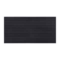 Uimoso 8 x 4 ft Slat Wall Paneling PVC Black Garage Slatwall with Modular Design
