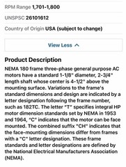 Baldor-Reliance Efm3615t Three-Phase General Purpose Motor 5 Hp 184T Frame No 📦